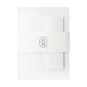 Bandeau De Faire-part Off-White | Couple Monogram Wedding Invitation  (Devant example)