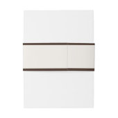 Bandeau De Faire-part Old Money Espresso Ivory Wedding (Dos Example)