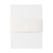 Bandeau De Faire-part Olga Ivory et Gold Mariage moderne (Dos Example)