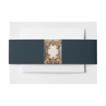 Opulence baroque Invitation Bande de ventre