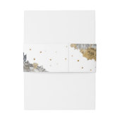 Bandeau De Faire-part Or lux floral (Dos Example)