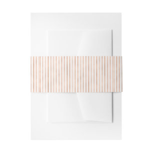 Bandeau De Faire-part Or rose de Faux élégant et rayures blanches