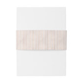 Bandeau De Faire-part Or rose de Faux élégant et rayures blanches (Dos Example)