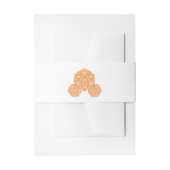 Bandeau De Faire-part Orange D20 Dice Mariage Belly Bands (Devant example)