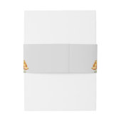 Bandeau De Faire-part Orange tulipes faire-part de mariage ceinture (Dos Example)