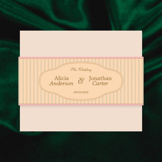 Bandeau De Faire-part Ornate Art Nouveau Wedding