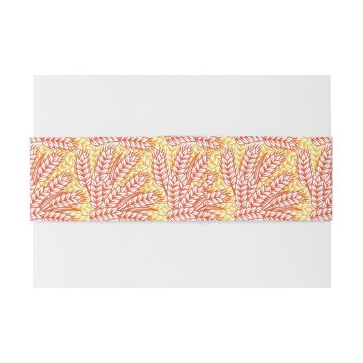 Bandeau De Faire-part Ornement avec des oreilles de blé (Dos exemple)