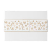 Bandeau De Faire-part Otomi mexicain beige (Dos exemple)