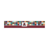 Bandeau De Faire-part Ours en patchwork, Baby Shower (Plat)
