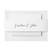 Bandeau De Faire-part Oyster Thème Faire-part de mariage Belly Bands (Devant Example)