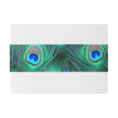 Bandeau De Faire-part Pacock (Dos exemple)