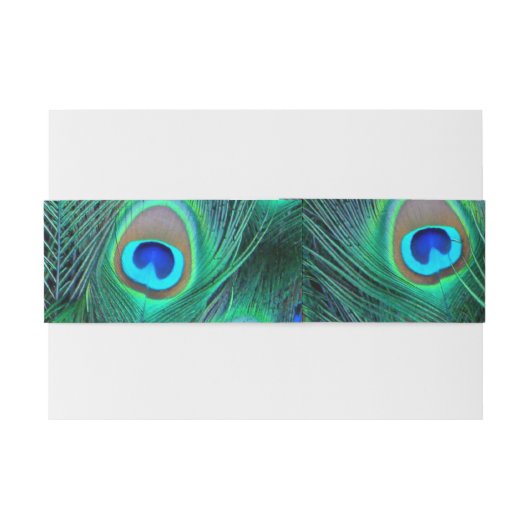 Bandeau De Faire-part Pacock (Dos exemple)