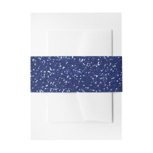 Bandeau De Faire-part Pailleté bleu royal et argenté