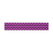 Bandeau De Faire-part Pailleté Zig Zag Violet (Plat)