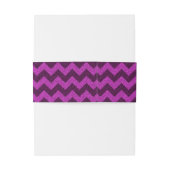 Bandeau De Faire-part Pailleté Zig Zag Violet (Dos Example)