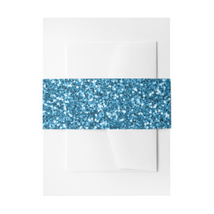 Bandeau De Faire-part Paillettes Bleues de Boston