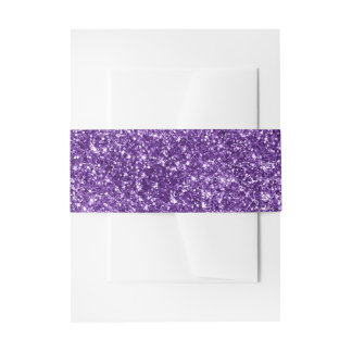 Bandeau De Faire-part Paillettes Fausse Pourpre Royale
