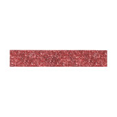 Bandeau De Faire-part Paillettes Faux Ruby Rouge (Plat)