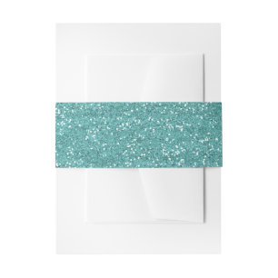 Bandeau De Faire-part Paillettes sarcelle scintillantes