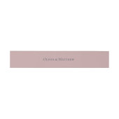 Bandeau De Faire-part Pale Mauve Mariage (Plat)