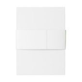 Bandeau De Faire-part Palm Feuilles Tropical Beach Mariage (Dos Example)