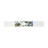 Bandeau De Faire-part Palmier tropical Florida Beach Wedding (Plat)