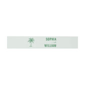 Bandeau De Faire-part Palmier vert serein (Plat)
