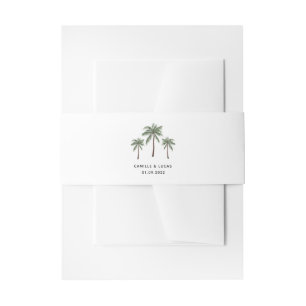 Bandeau De Faire-part Palmiers minimalistes Classique