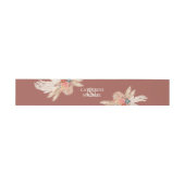 Bandeau De Faire-part Pampas Grass Floral Terracotta Boho Chic Mariage (Plat)