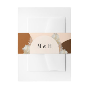 Bandeau De Faire-part Pampass herbe et arches Design Mariage