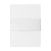 Bandeau De Faire-part Paper Cute White 3D Roses Wedding (Dos Example)