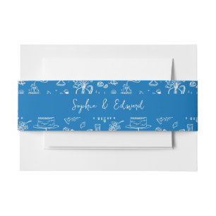 Bandeau De Faire-part Papeterie de mariage fantaisiste dessinée à la mai