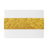 Bandeau De Faire-part PAPIER D'OR PURE Motif + votre texte / photo (Dos exemple)