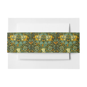 Bandeau De Faire-part Papier peint floral Chèvrefeuille Or de William Mo