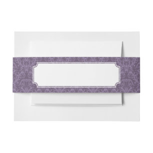 Bandeau De Faire-part Papier peint floral pourpre 2
