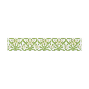 Bandeau De Faire-part Papier peint floral vintage Art Nouveau