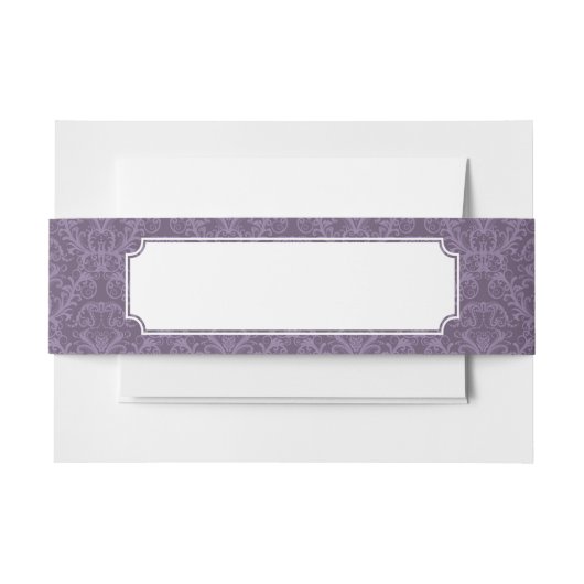 Bandeau De Faire-part Papier peint pourpre de luxe (Devant Example)