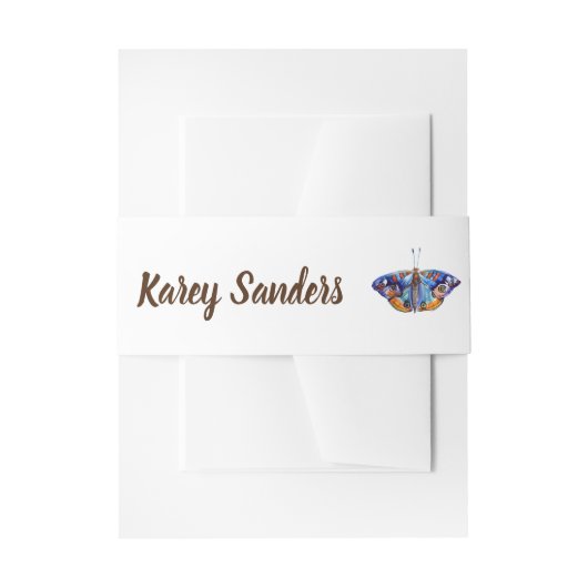 Bandeau De Faire-part Papillon (Devant example)