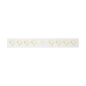 Bandeau De Faire-part Papillon jaune Mariage de conception cardiaque (Plat)