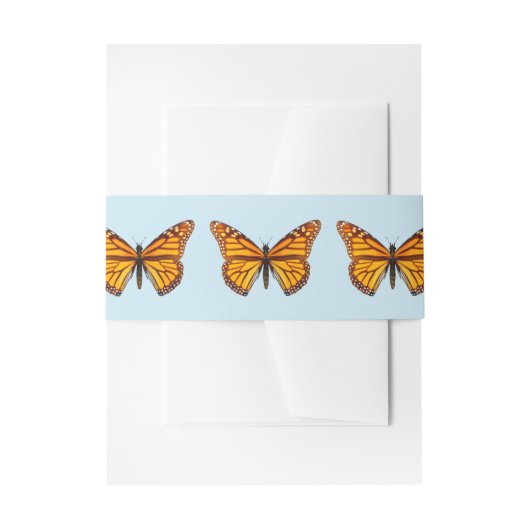 Bandeau De Faire-part Papillon Monarque (Devant example)