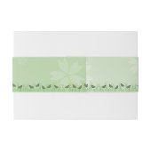 Bandeau De Faire-part Papillon vert sur vert clair - mariage (Dos exemple)