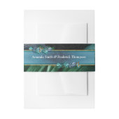 Bandeau De Faire-part Papillons du Paradis/Tropical Turquoise Splash (Devant example)