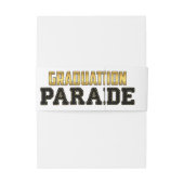 Bandeau De Faire-part Parade Conduite Par Graduation (Dos Example)