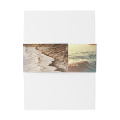 Bandeau De Faire-part Paradise Beach Sunset Rustic Coastal Mariage (Dos Example)