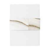 Bandeau De Faire-part Parties scintillant Abstraite Strata Mariage ivoir (Dos Example)