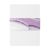 Bandeau De Faire-part Parties scintillant Abstraite Strata Mariage Lilac (Dos Example)