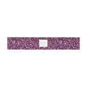 Bandeau De Faire-part Parties scintillant Abstraite Strata Mariage Plum (Plat)