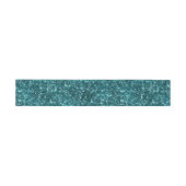 Bandeau De Faire-part Parties scintillant bleue Turquoise Faux (Plat)