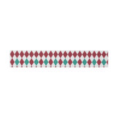 Bandeau De Faire-part Parties scintillant Diamant Rouge et Bleu (Plat)