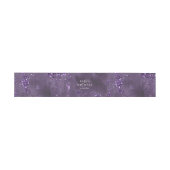 Bandeau De Faire-part Parties scintillant en pierre Mariage Violet ID647 (Plat)